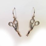 (image for) Stork Scissor Drop Earring Silver